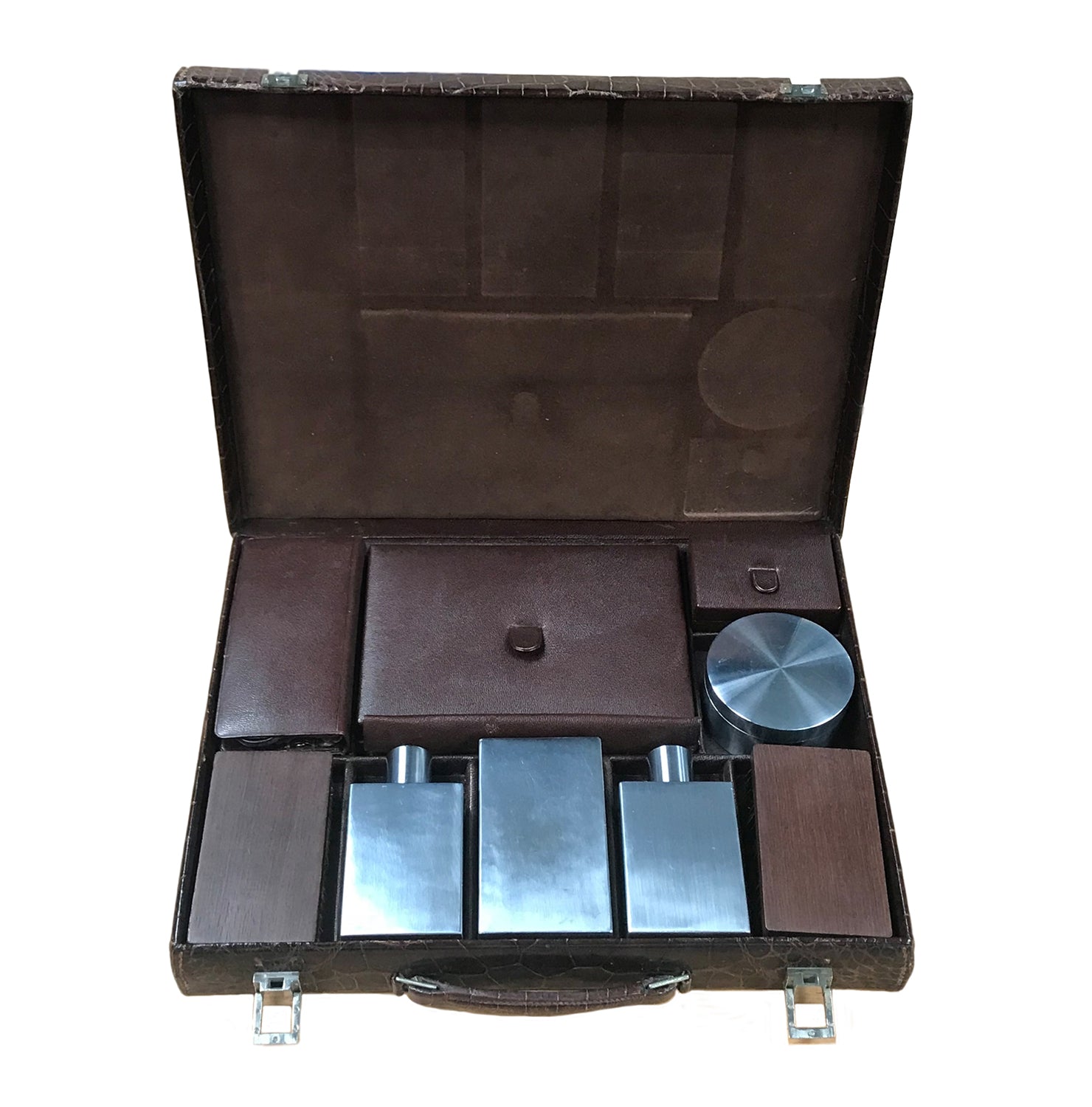 Hermès 1950's Genuine Crocodile Vanity Men's Case