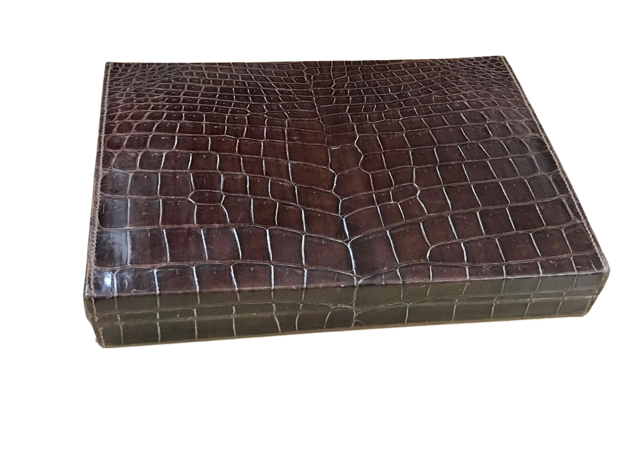 Hermès 1950's Genuine Crocodile Vanity Men's Case