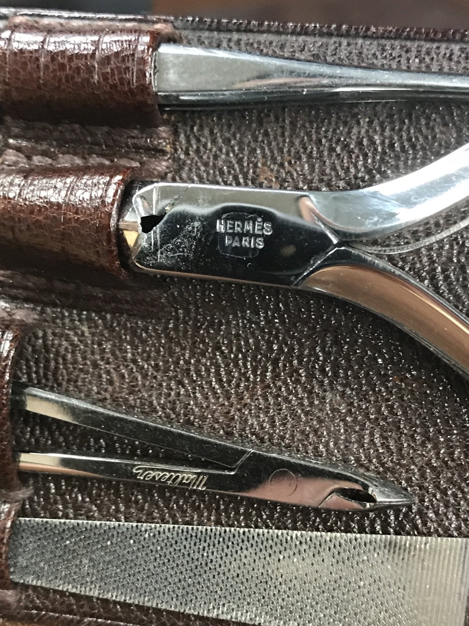 Hermès 1950's Genuine Crocodile Vanity Men's Case