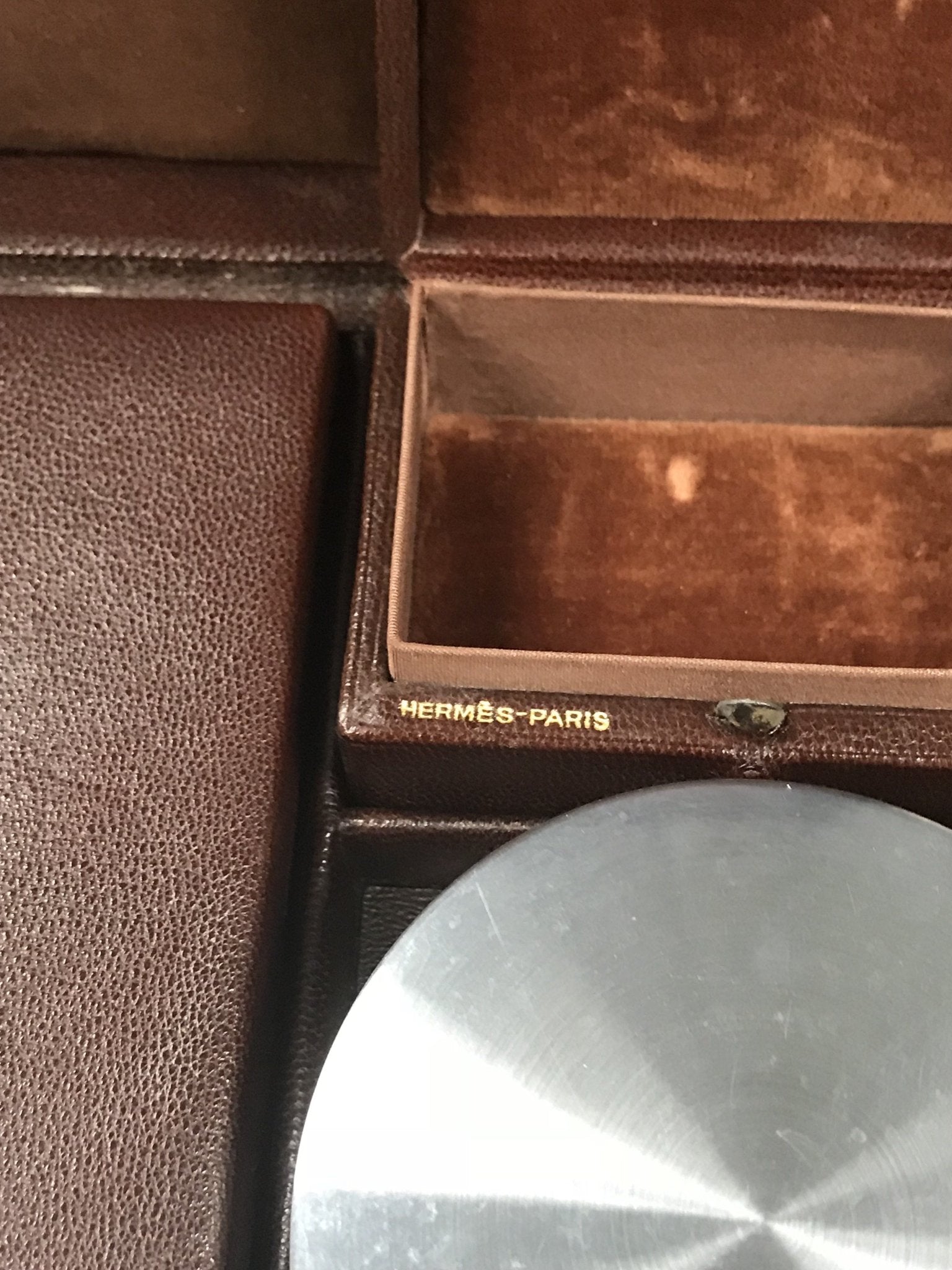 Hermès 1950's Genuine Crocodile Vanity Men's Case