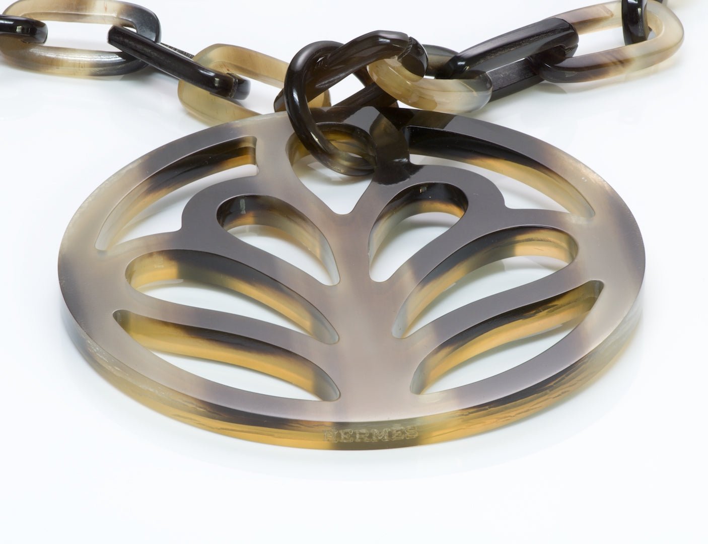 Hermès Buffalo Horn Chain Pendant