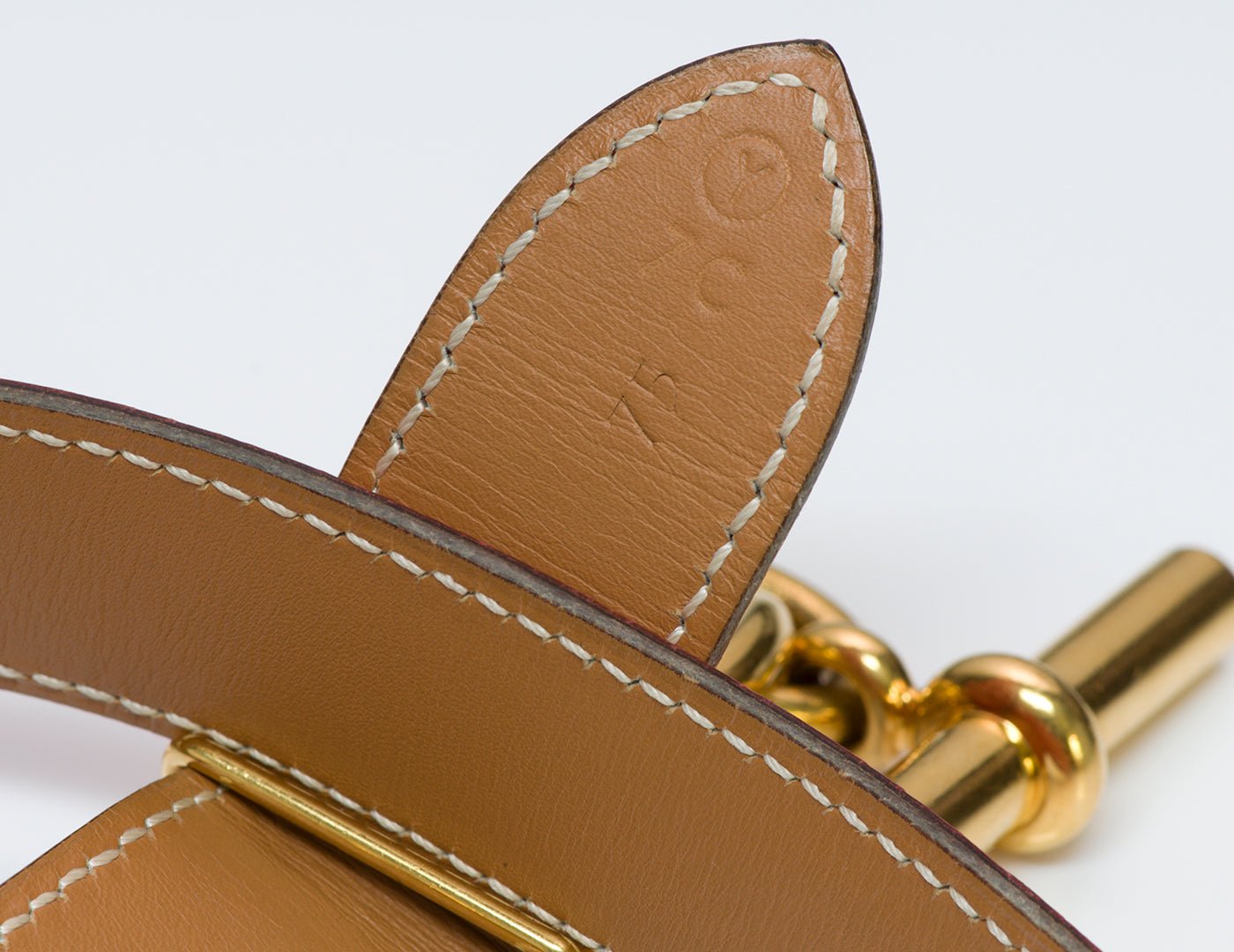 Hermès Chaine D’Ancre Red Ostrich Belt