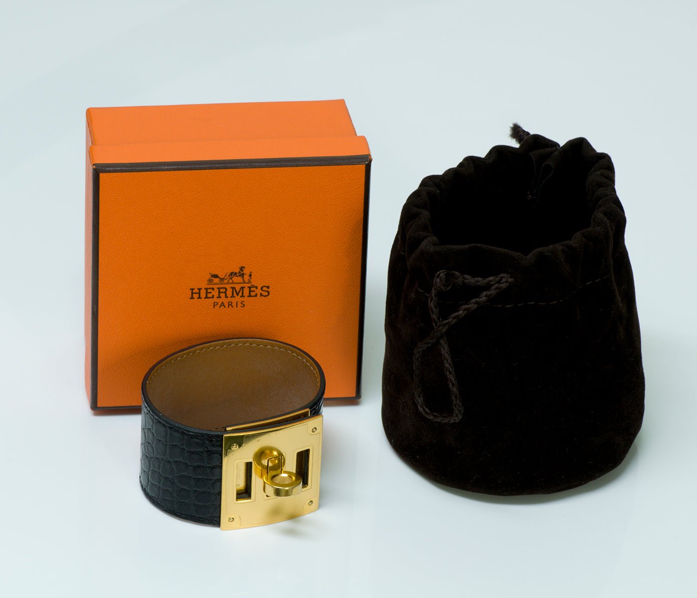 Hermès Genuine Alligator Kelly Bracelet