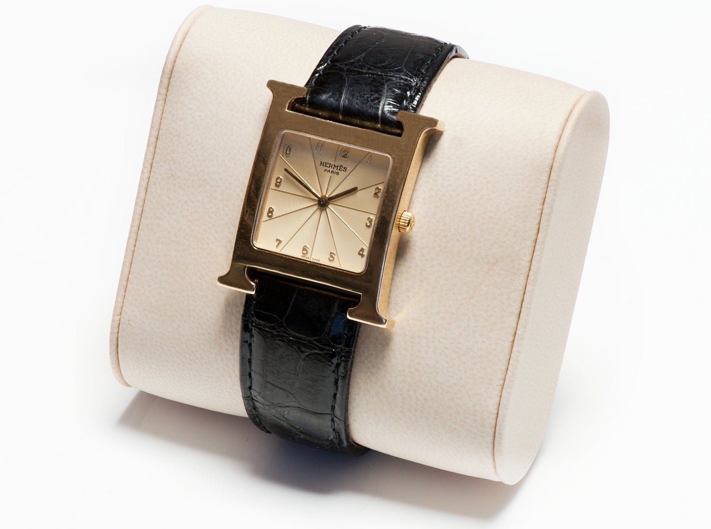 Hermes Heure H 18K Gold Watch HH1.785