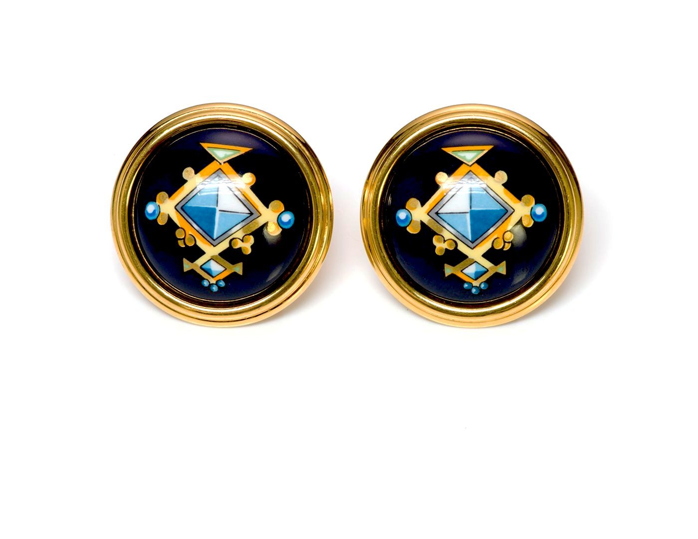 Hermès Medor Enamel Earrings