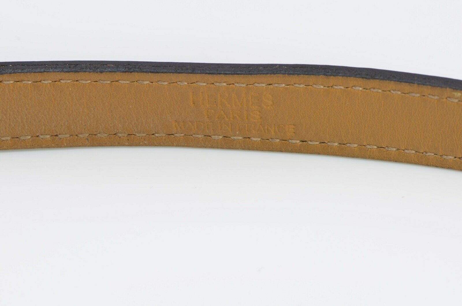HERMES Paris 2008 Kelly Double Tour Brown Leather Wrap Bracelet