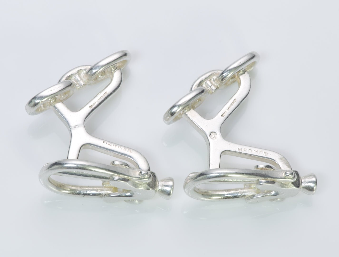 Hermès Silver Cufflinks