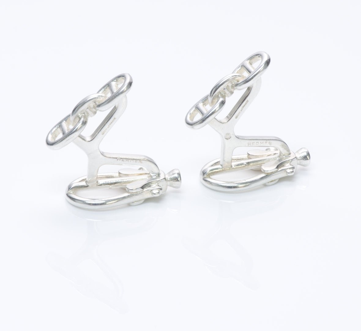 Hermès Silver Cufflinks