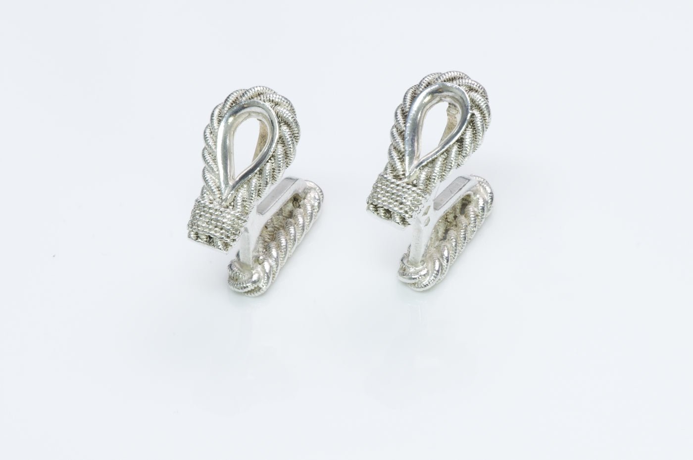 Hermès Silver Rope Cufflinks