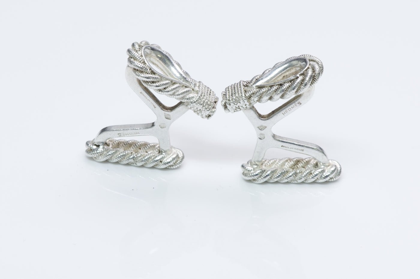 Hermès Silver Rope Cufflinks