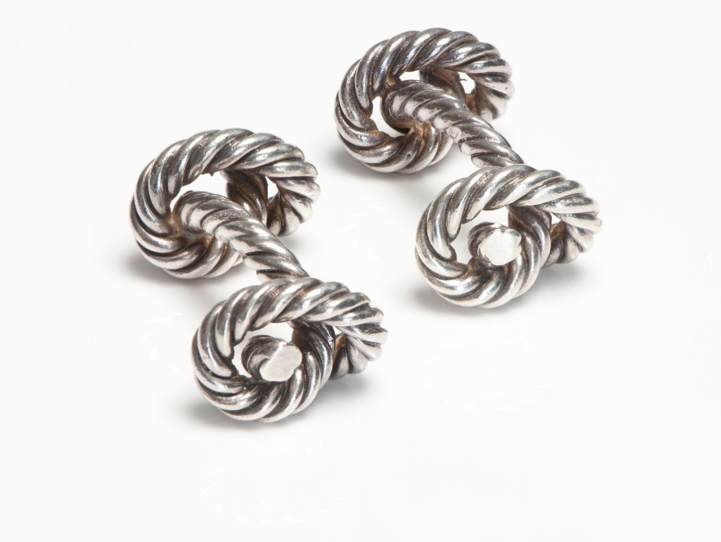 Hermes Sterling Knot Cufflinks