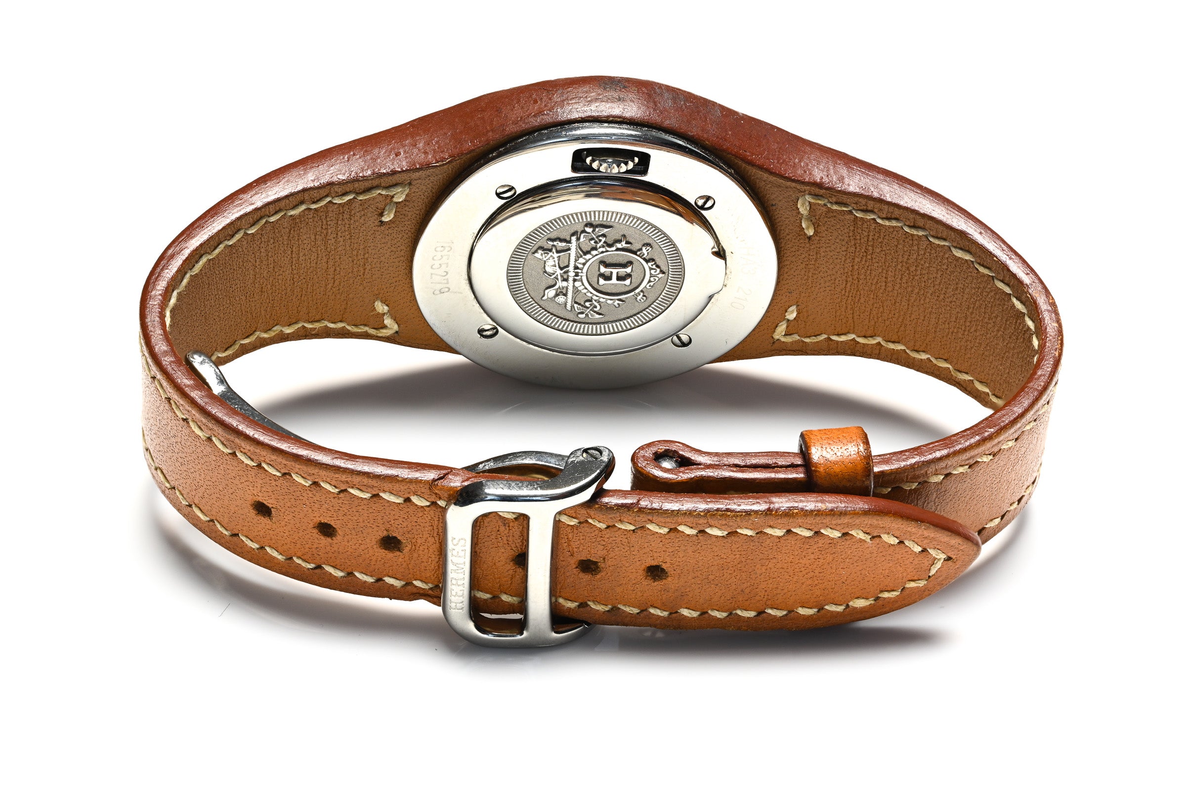 Hermes Paris Gold Leather Arne Women's Watch 2
