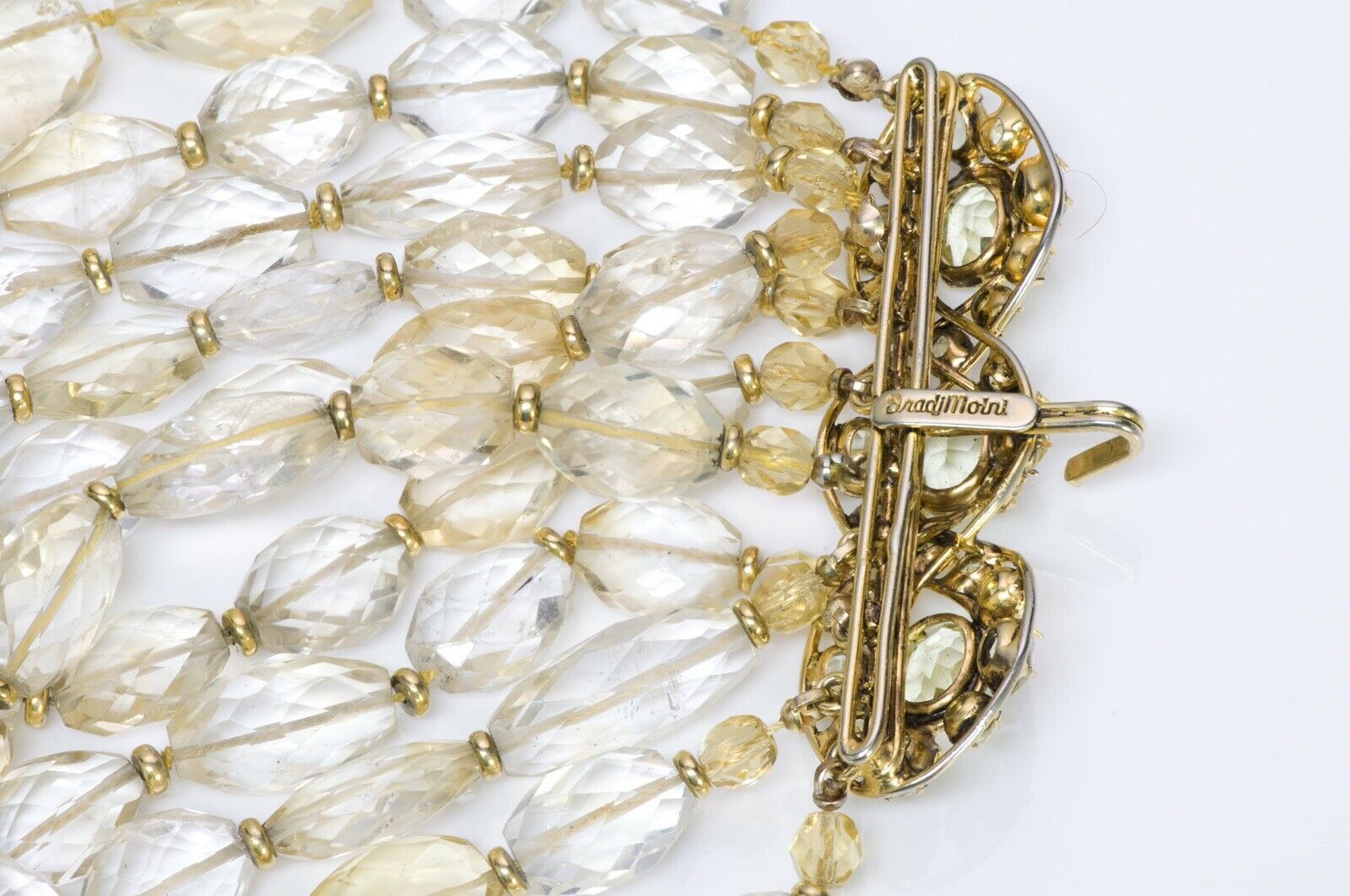 Iradj Moini Citrine Multi Strand Collar Necklace