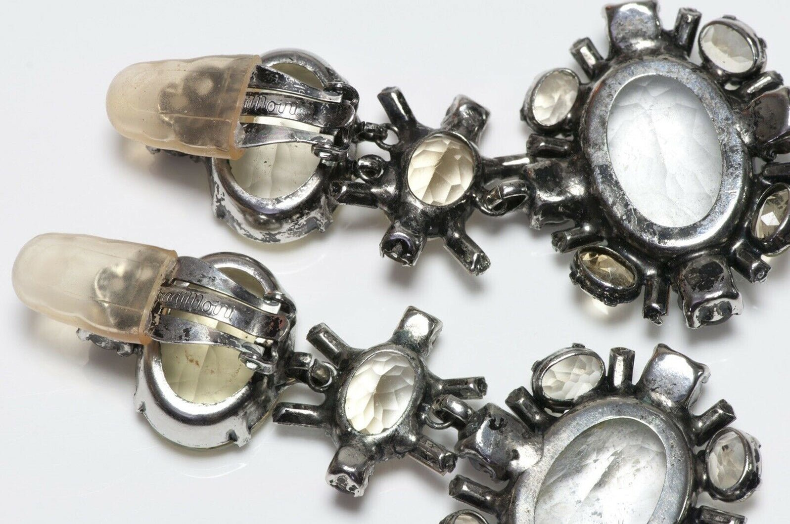 Iradj Moini Long Lemon Quartz Rock Crystal Earrings