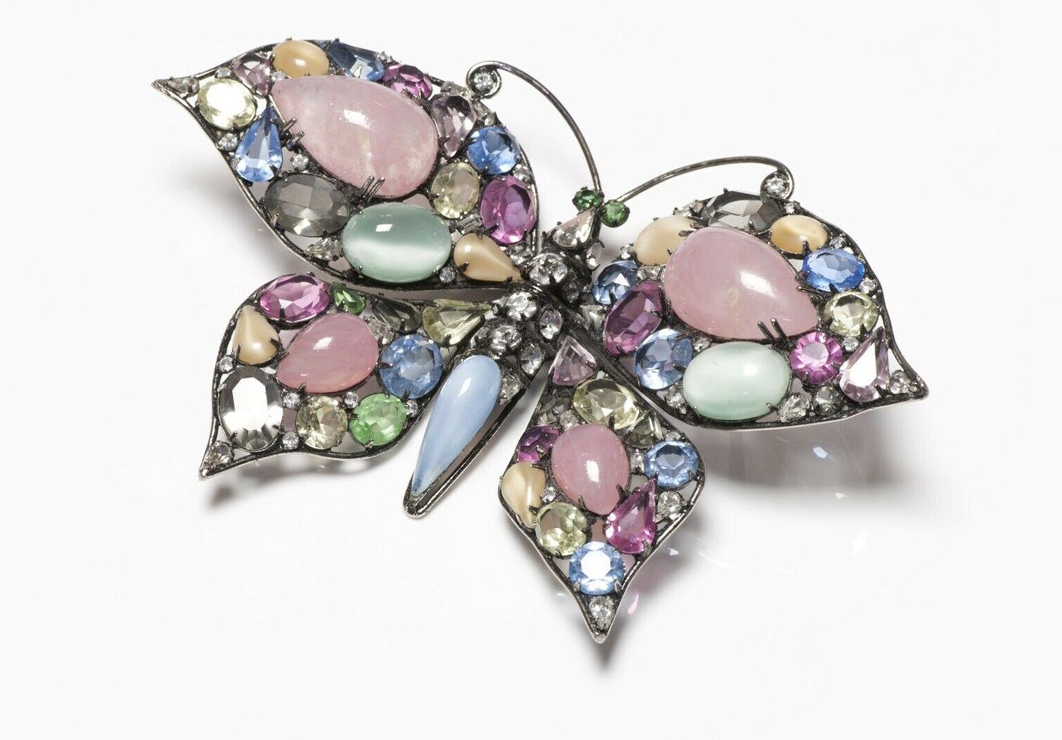 Iradj Moini Pink Quartz Butterfly Brooch