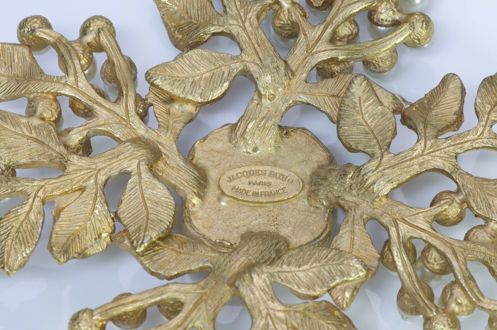 Jacques Fath Paris Gripoix Pearl Pendant Chain Necklace