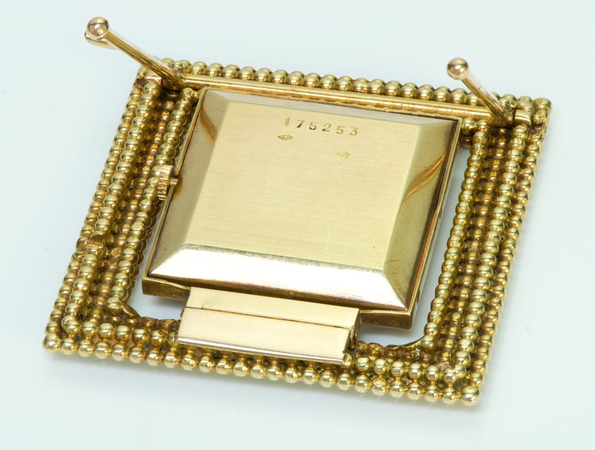 Jaeger Lecoultre Hermès Gold Travel Clock