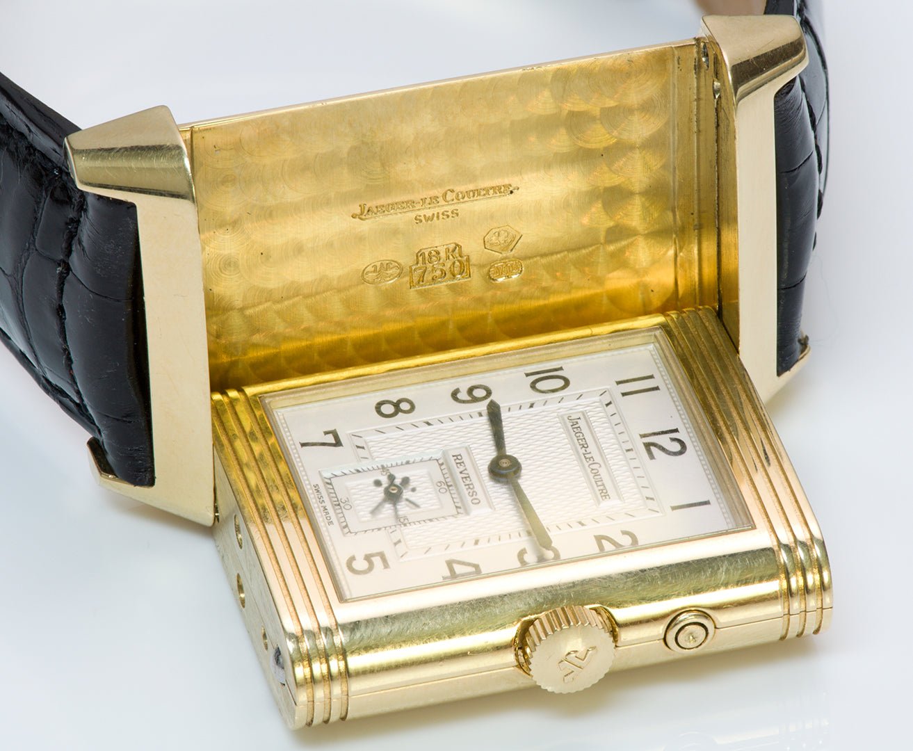 Jaeger-LeCoultre Reverso Duo Day Night Gold Watch 270.1.54