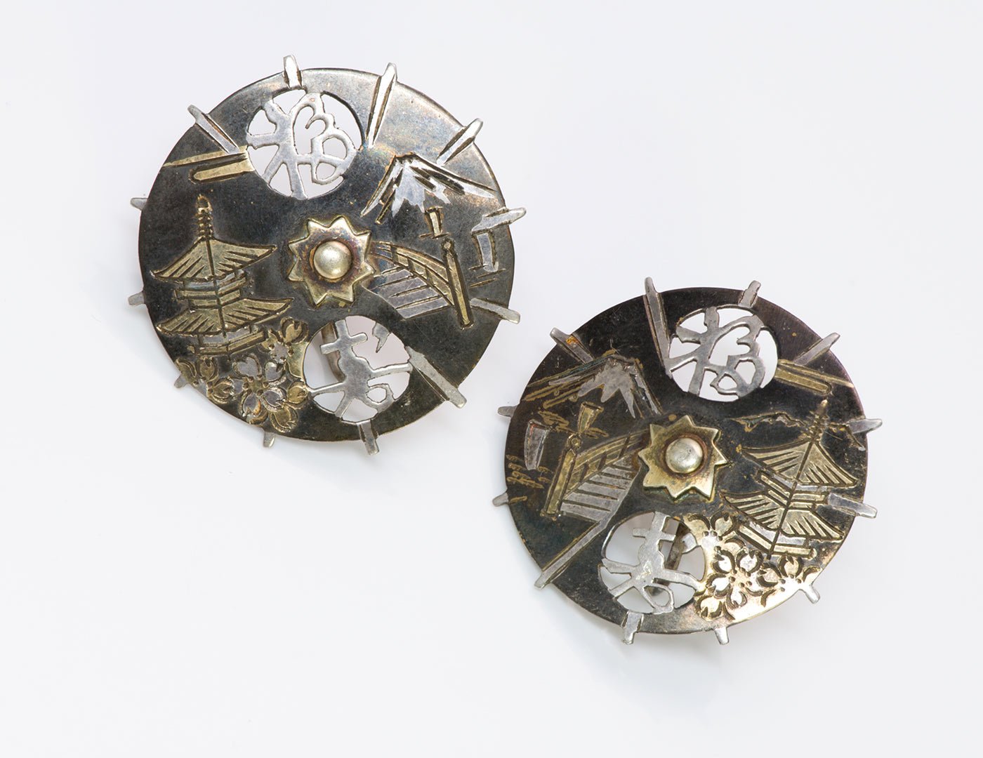 Japanese Sterling Earrings
