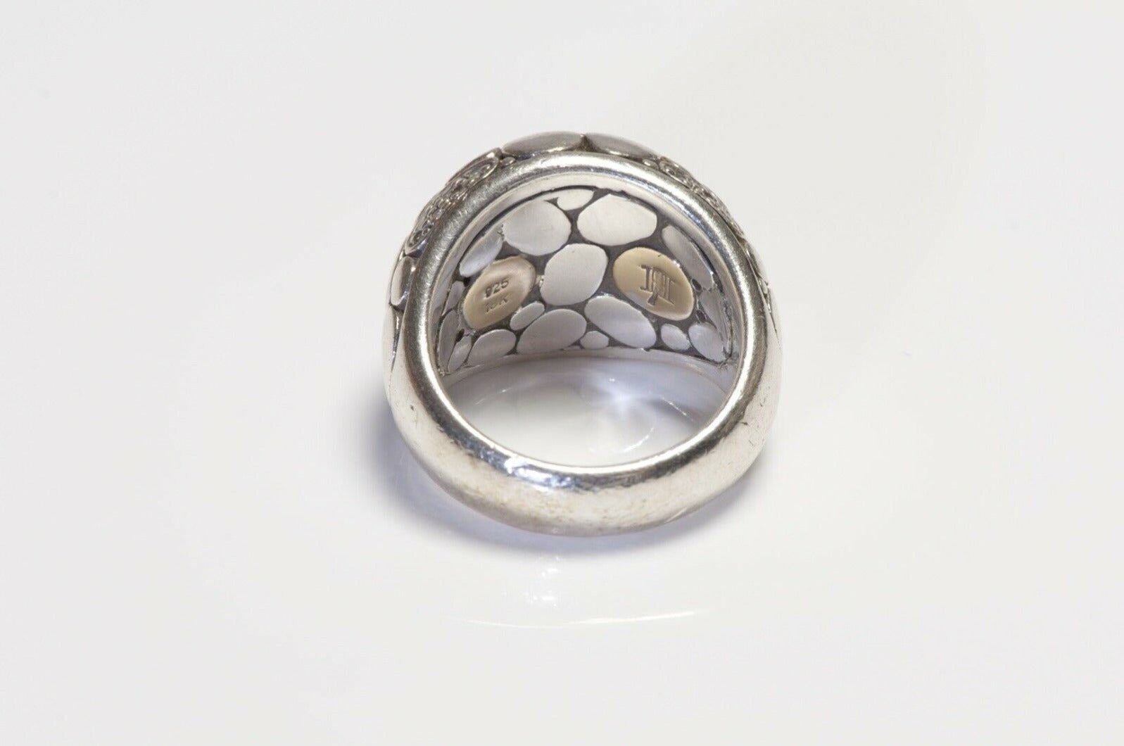 John Hardy Sterling Silver 18K Gold Kali Pebble Ring