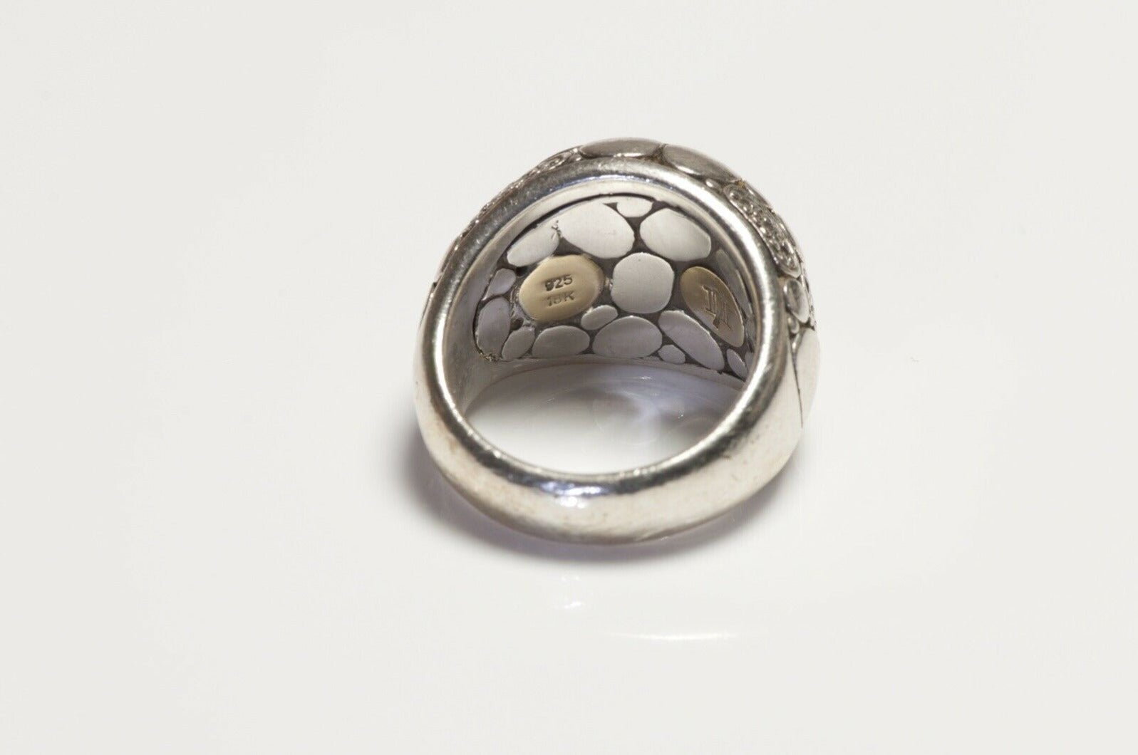 John Hardy Sterling Silver 18K Gold Kali Pebble Ring