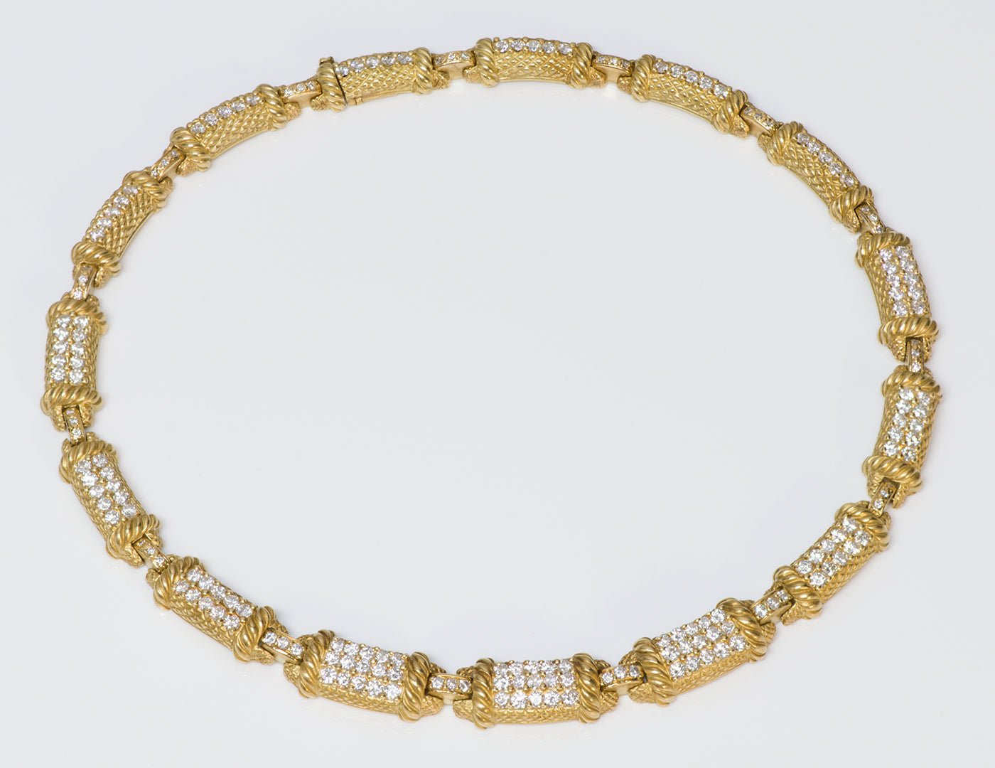 Judith Ripka Diamond 18K Gold Necklace