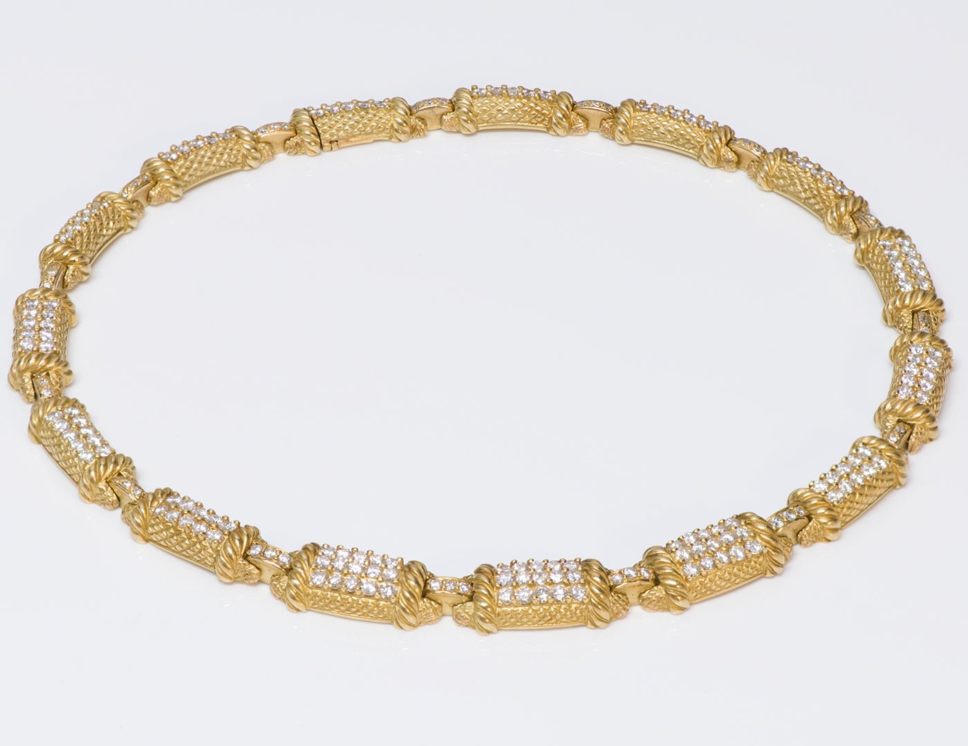 Judith Ripka Diamond 18K Gold Necklace