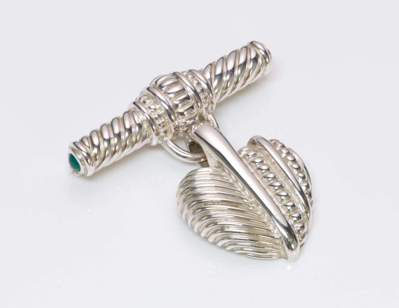 Judith Ripka Silver Heart Brooch