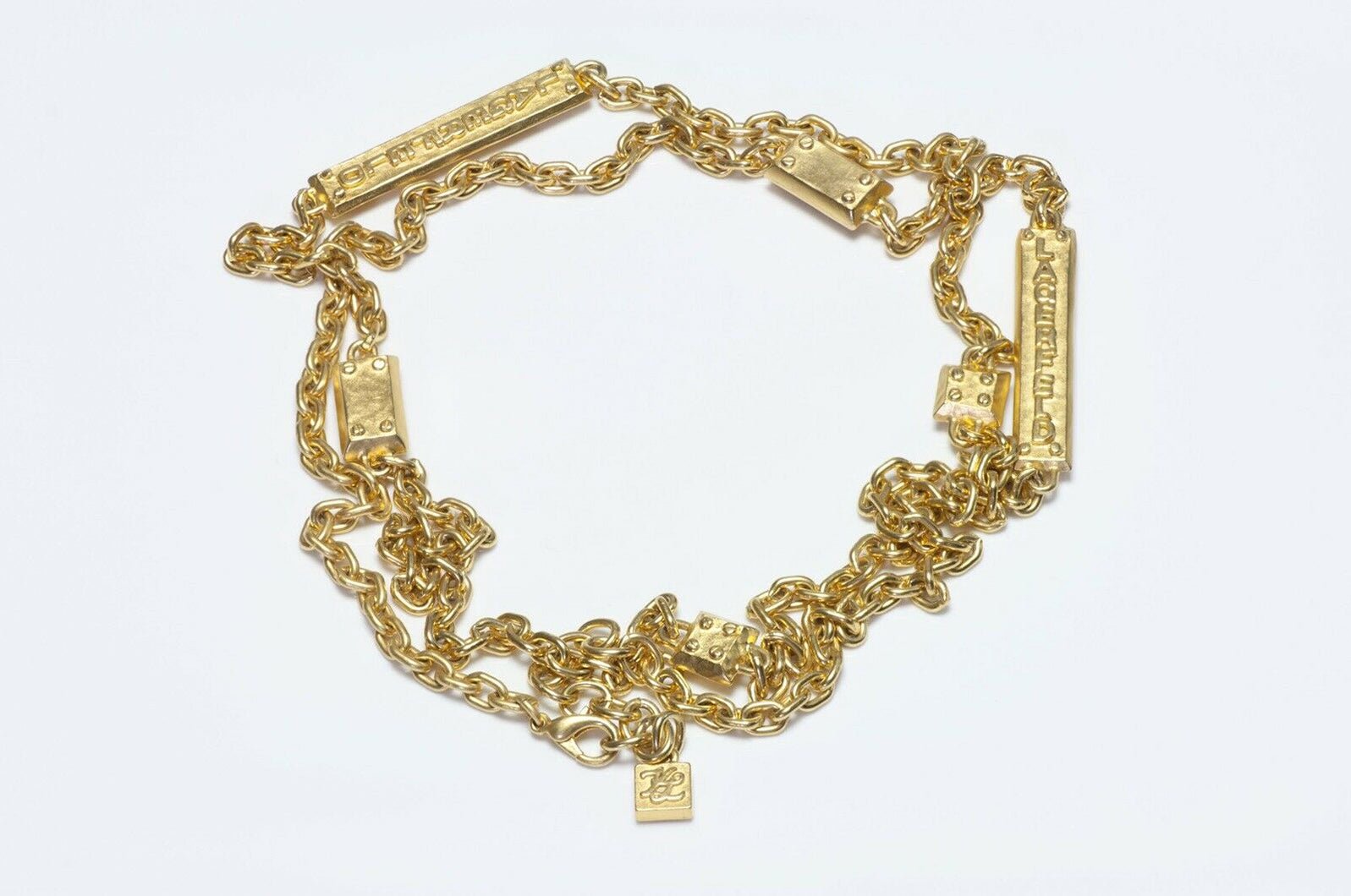 Karl Lagerfeld Paris Logo Chain Necklace