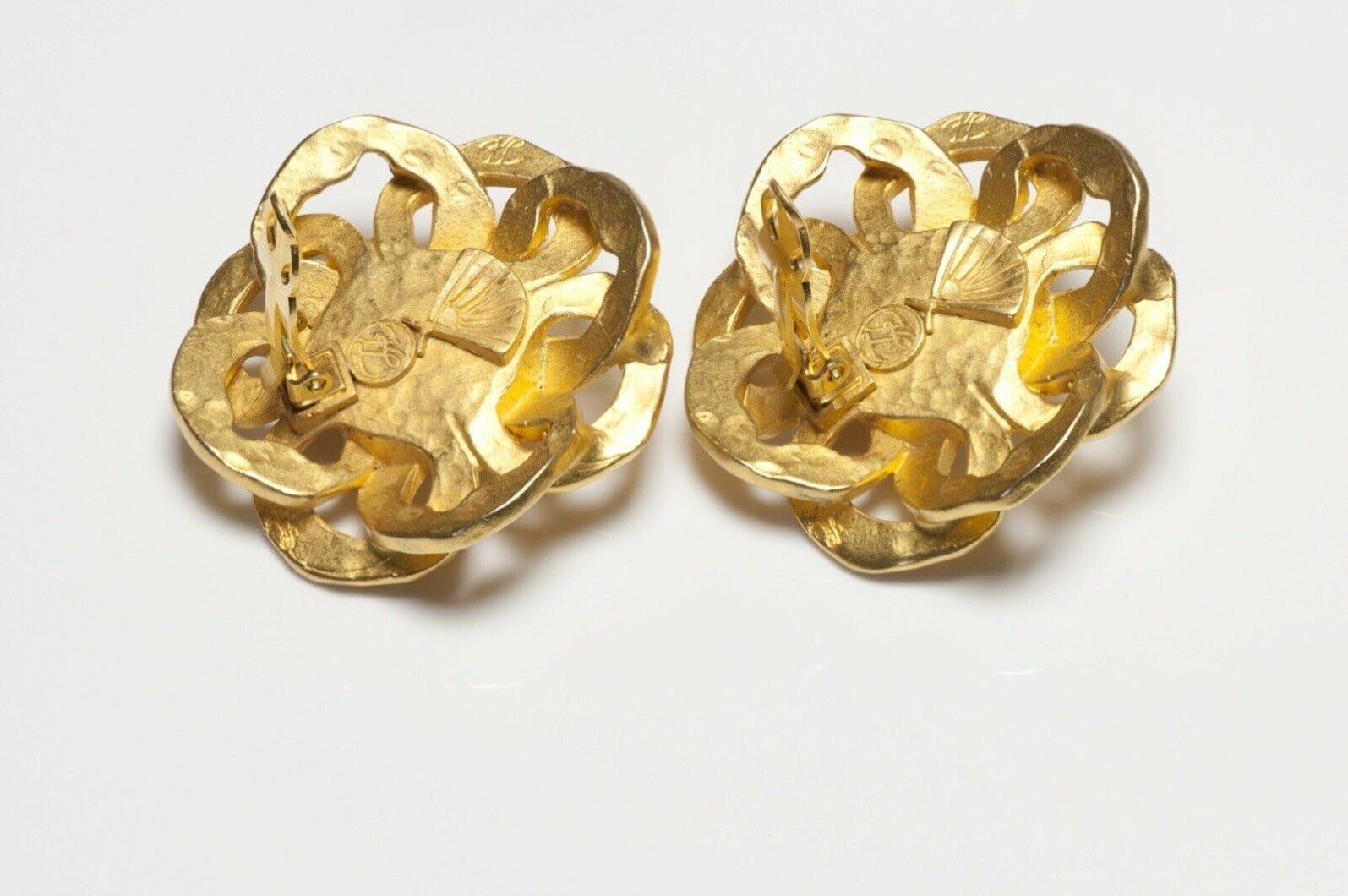 Karl Lagerfeld Paris Pearl Camellia Flower Earrings