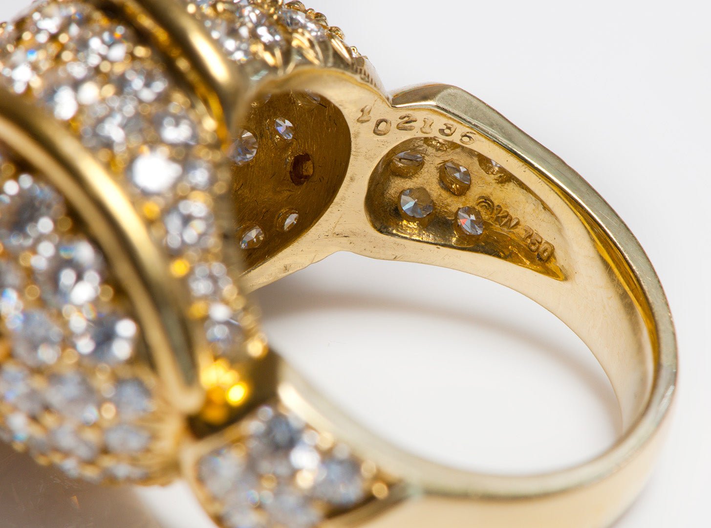 Kurt Wayne 18K Yellow Gold Pave Diamond Ring
