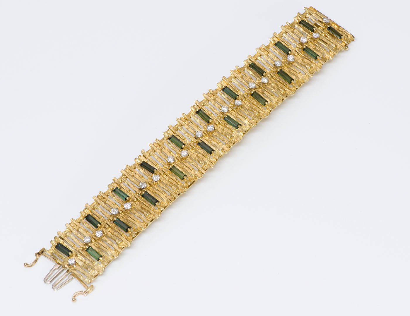 La Triomphe Gold Tourmaline Diamond Bracelet