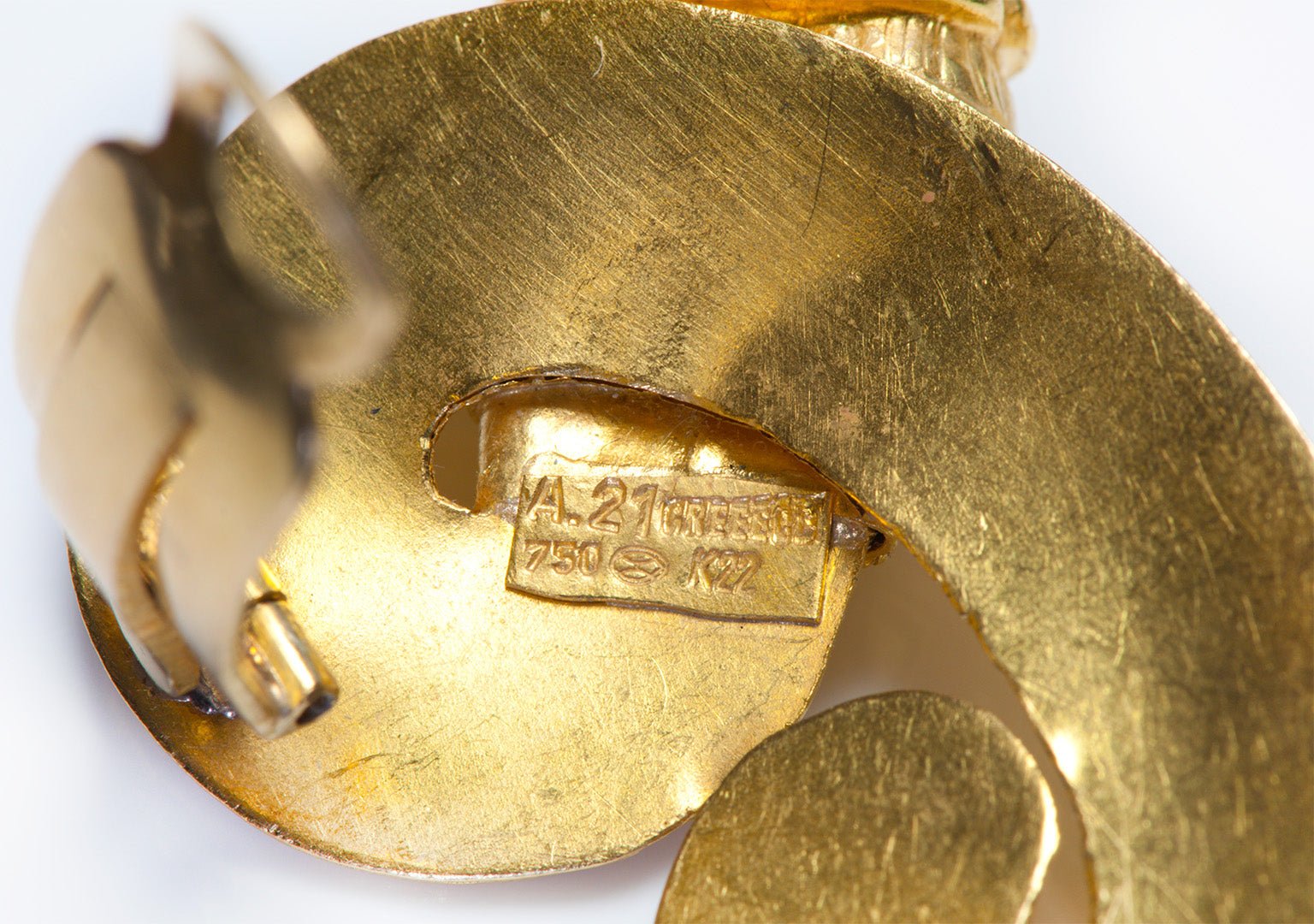 Lalaounis 22K Yellow Gold Chimera Lion Dragon Earrings