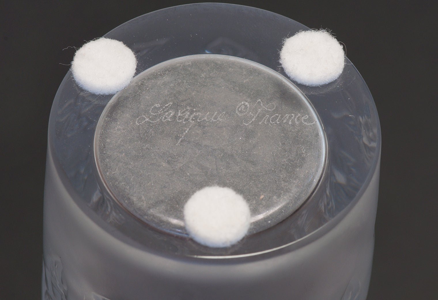 Lalique Bougainvillier Blossom Glass Vase