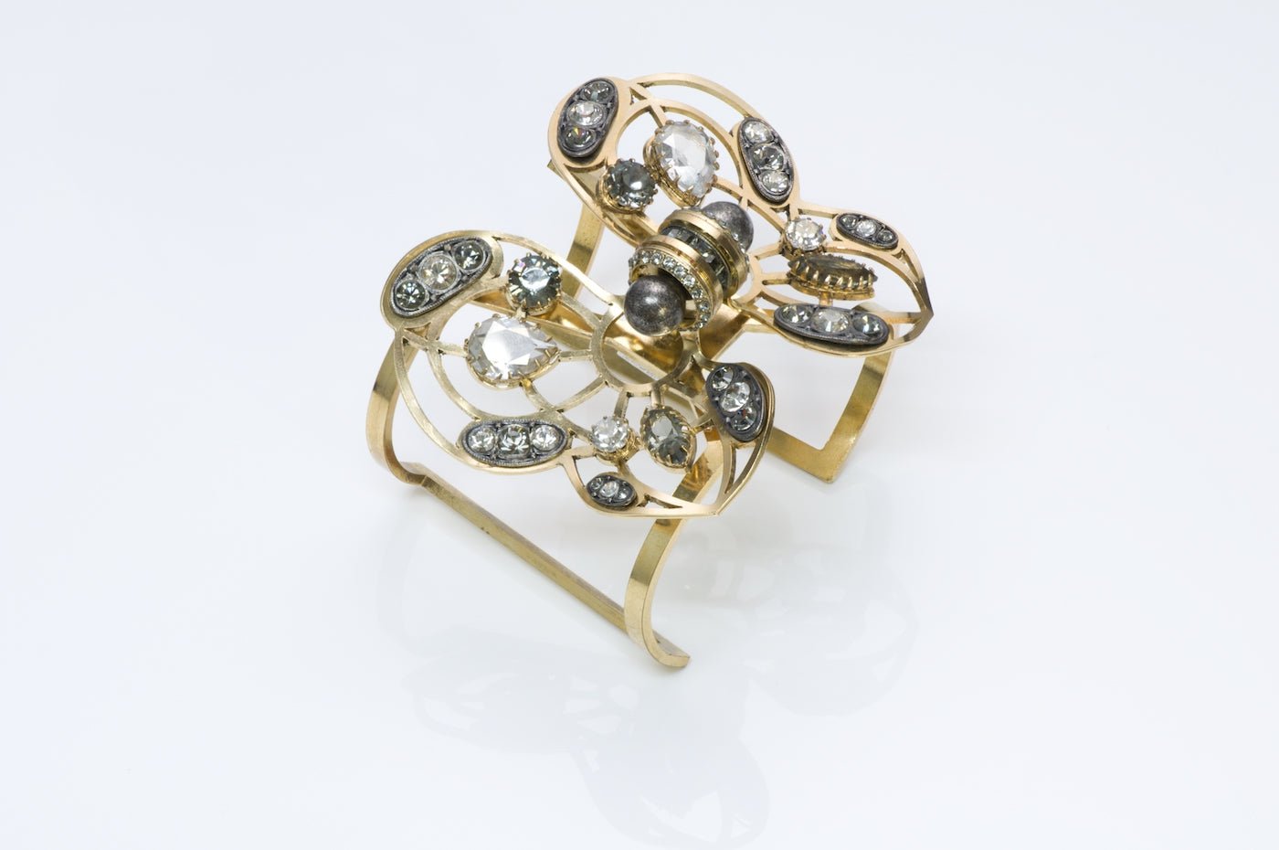Lanvin Crystal Butterfly Bracelet