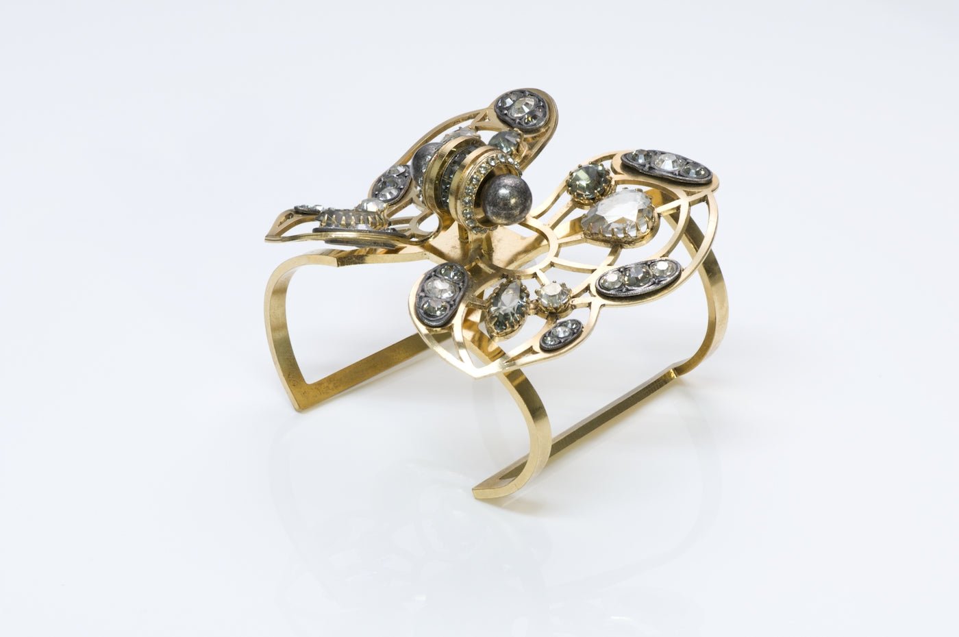 Lanvin Crystal Butterfly Bracelet