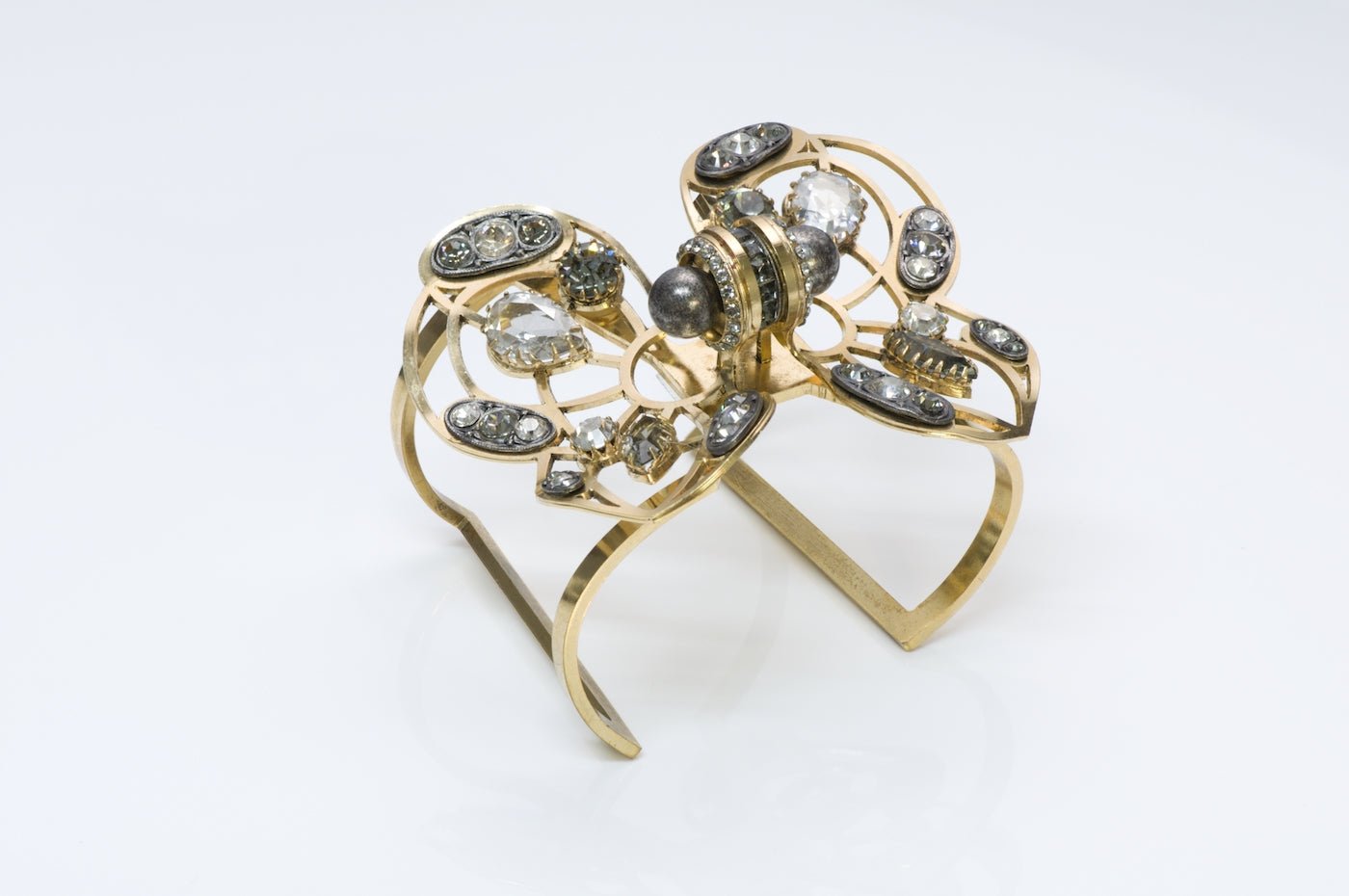 Lanvin Crystal Butterfly Bracelet