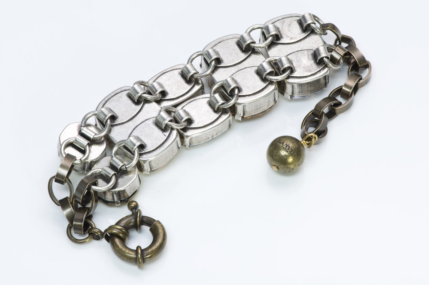 Lanvin Crystal Chain Bracelet