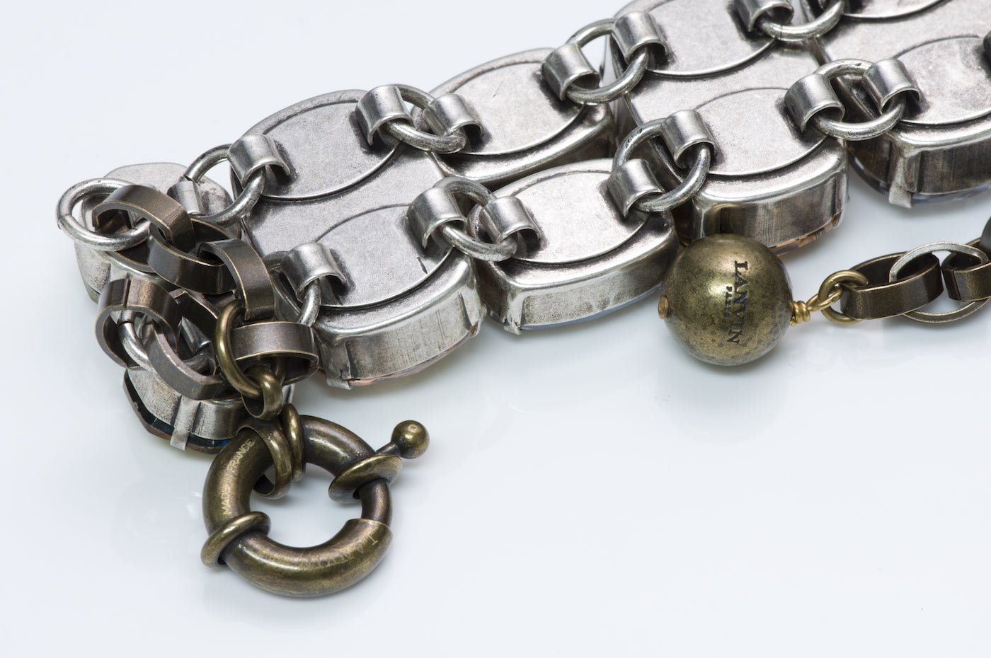 Lanvin Crystal Chain Bracelet