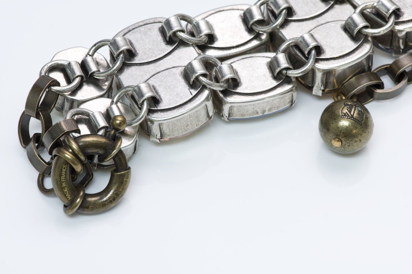 Lanvin Crystal Chain Bracelet