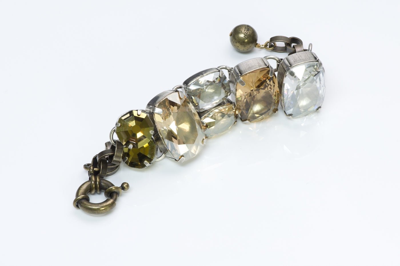 Lanvin Crystal Chain Bracelet