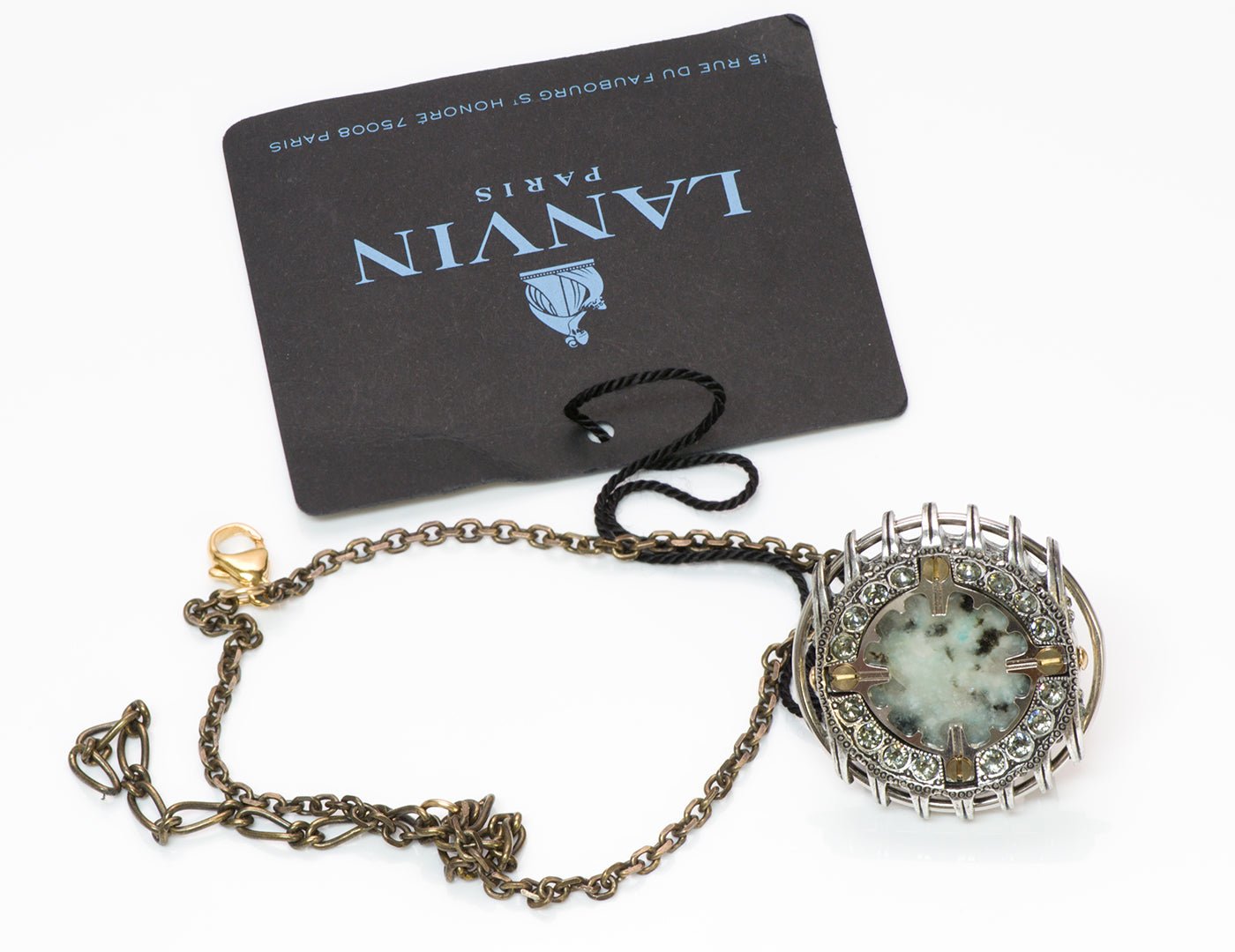 Lanvin Crystal Cocktail Ring Bracelet