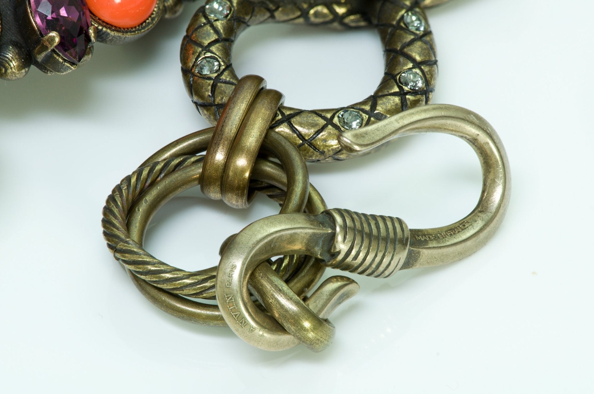 Lanvin Snake Crystal Necklace