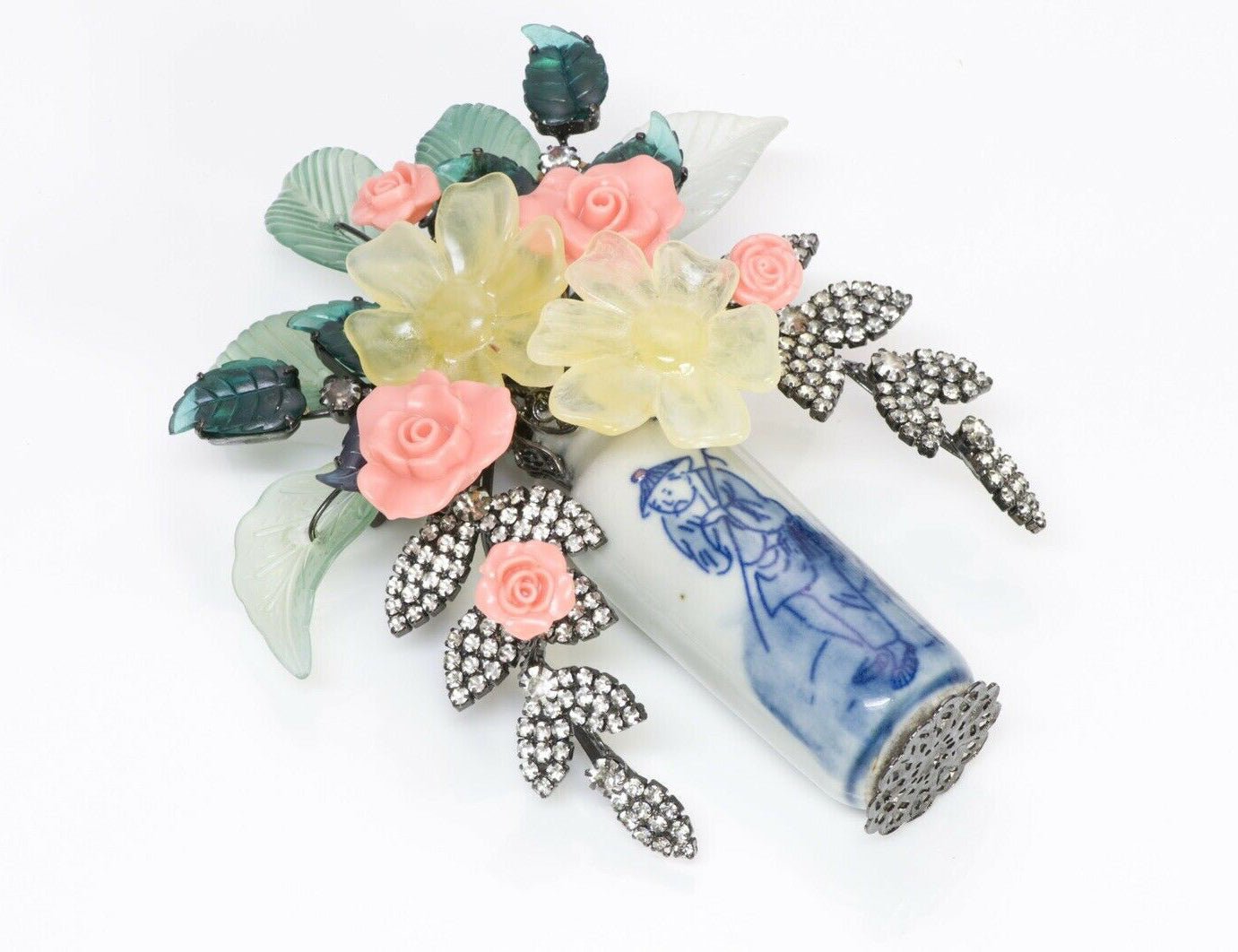 Lawrence VRBA Asian Flower Vase Brooch