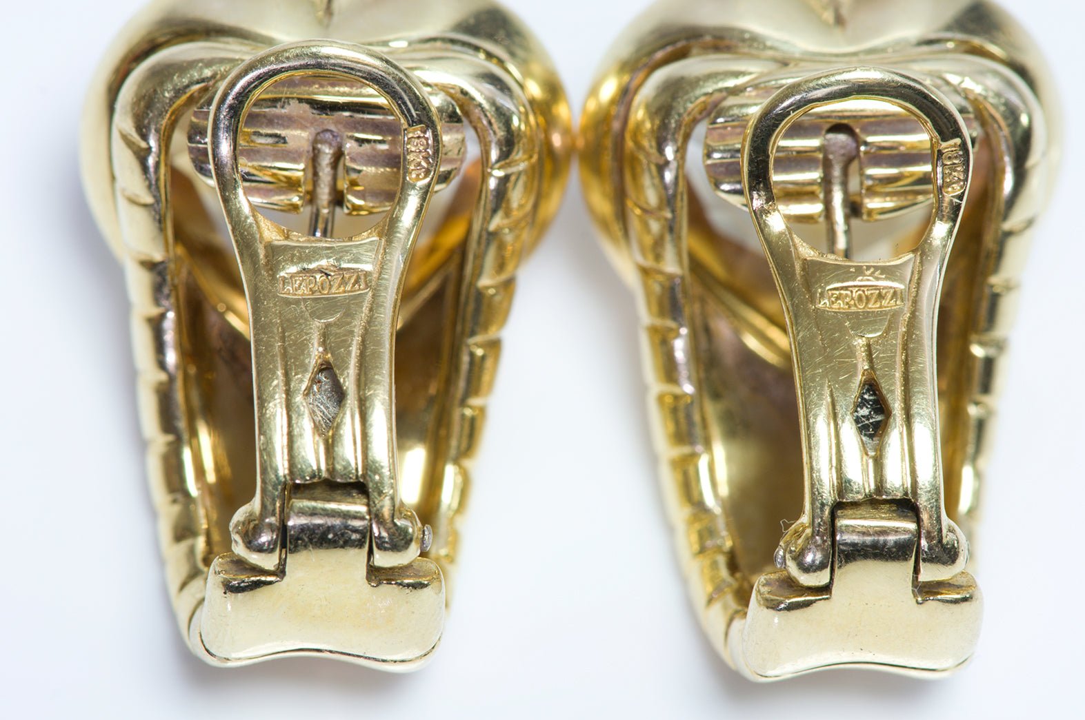 Lepozzi 18K Yellow Gold Heart Citrine Earrings