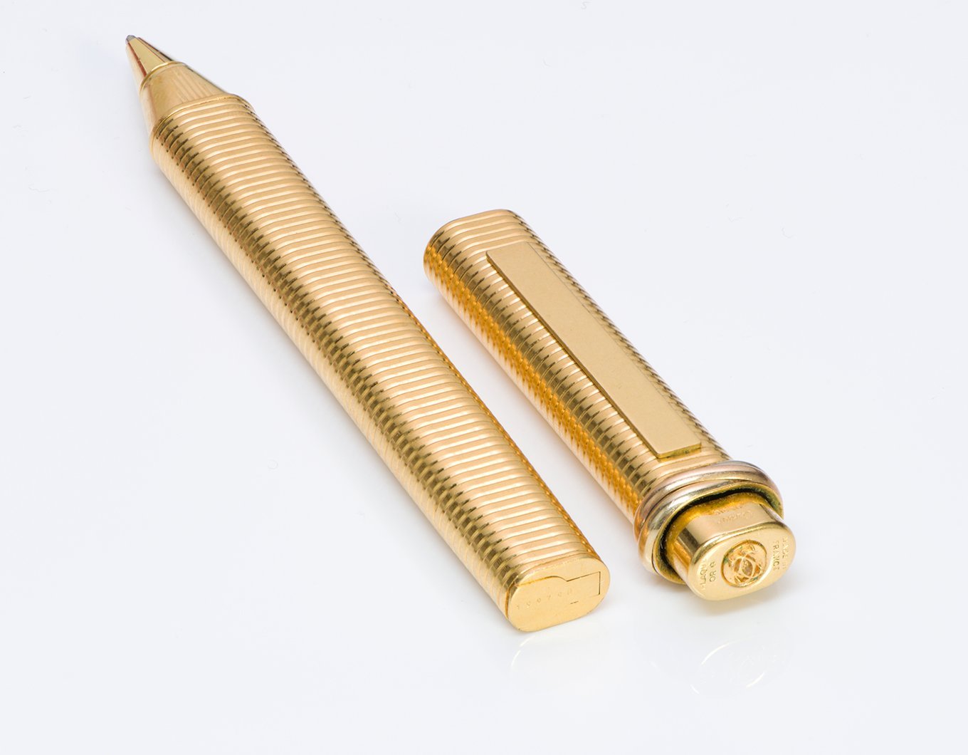 Les Must De Cartier Vendome Trinity Gold Plate Ballpoint Pen