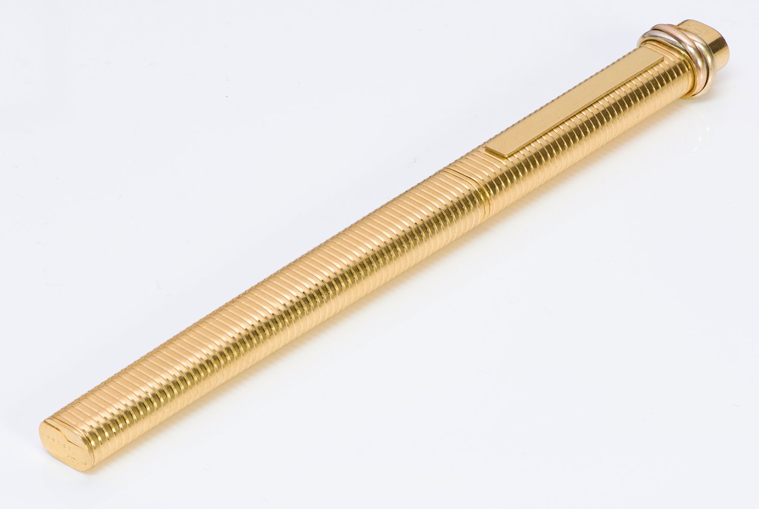 Les Must De Cartier Vendome Trinity Gold Plate Ballpoint Pen