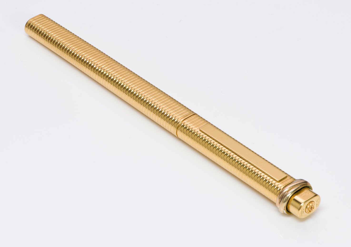 Les Must De Cartier Vendome Trinity Gold Plate Ballpoint Pen