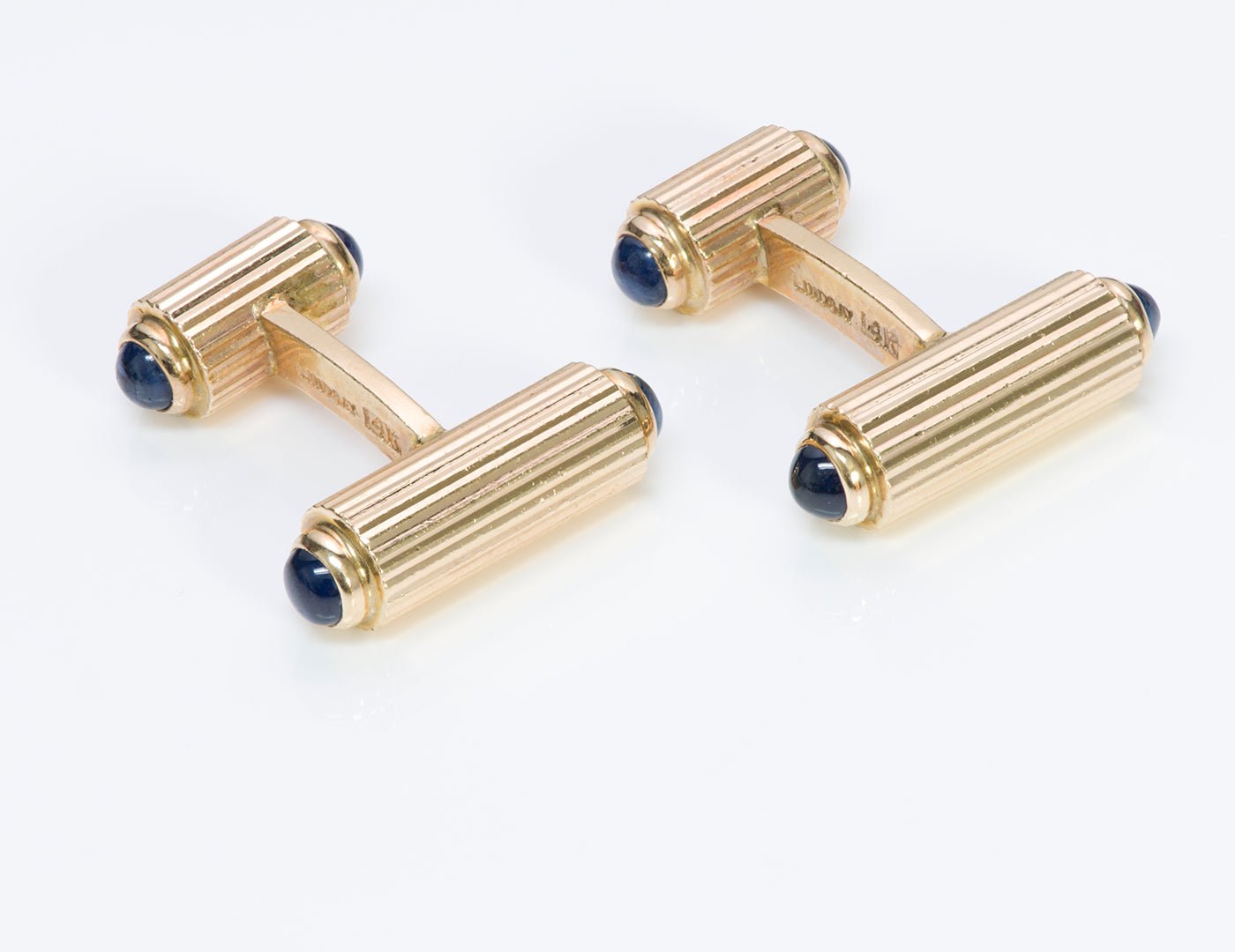Lindsay & Co. Sapphire Gold Cufflinks