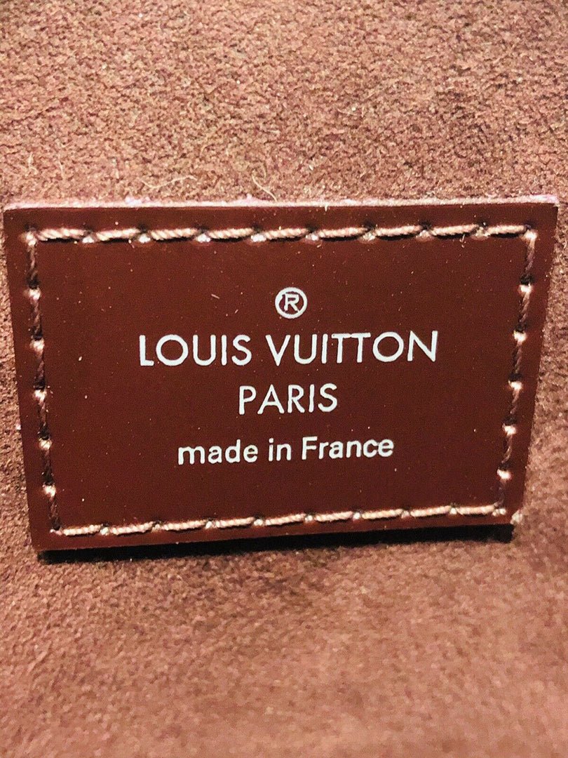 Louis Vuitton Alma Burgundy Epi Patent Leather Bag GM